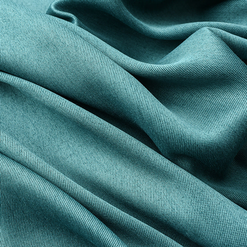 Luxury Linen Jacquard Curtains – Double-Sided Thick Blackout Drapes