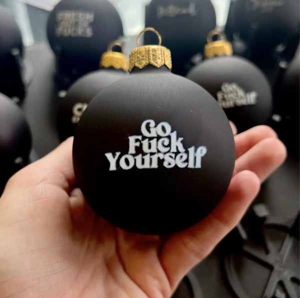 Funny Christmas Ornament – Black Humor Holiday Decoration for Tree & Home Décor