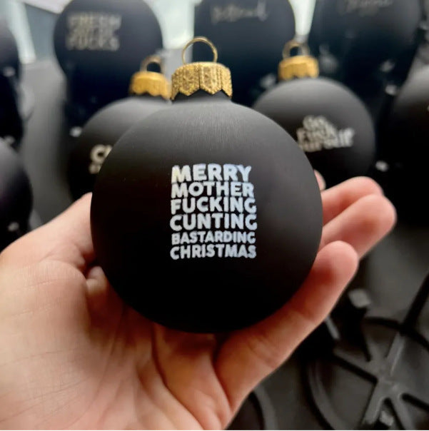 Funny Christmas Ornament – Black Humor Holiday Decoration for Tree & Home Décor