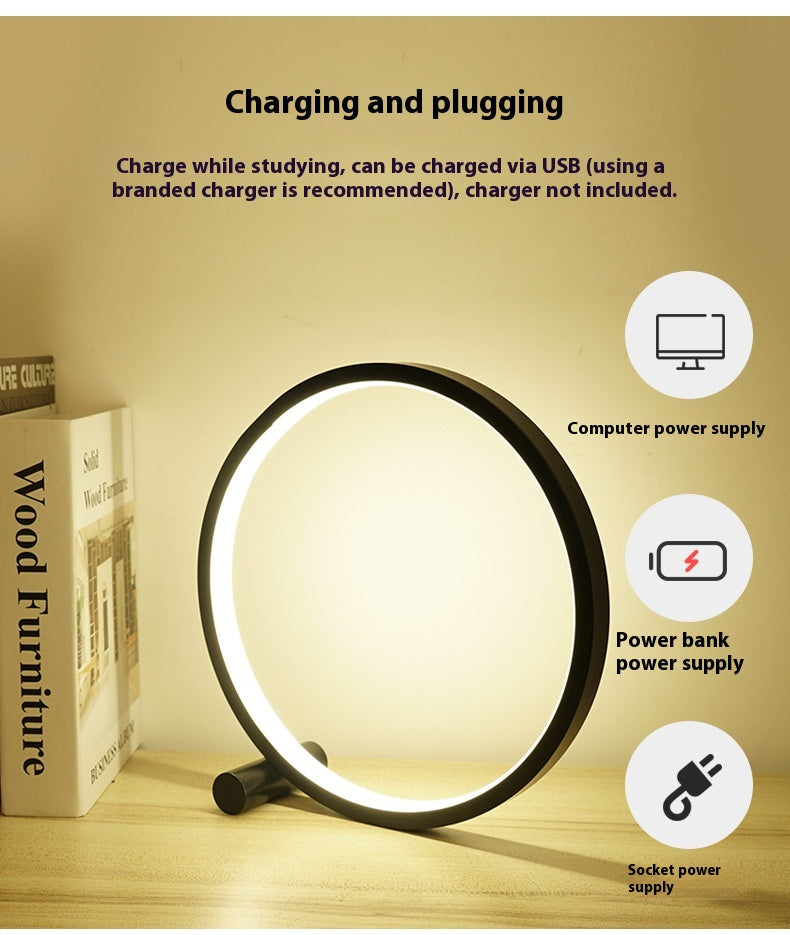 Modern USB Rechargeable Desk Lamp – Adjustable LED Table Light for Bedroom, Office & Study
