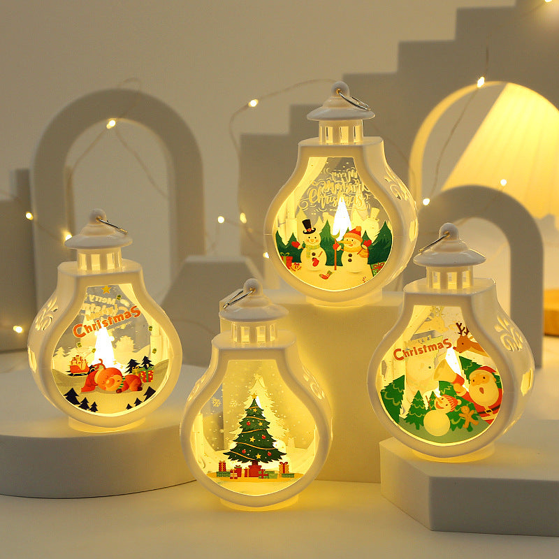 Christmas Candle Lamp – Romantic LED Ornament for Holiday Home Décor & Gifts