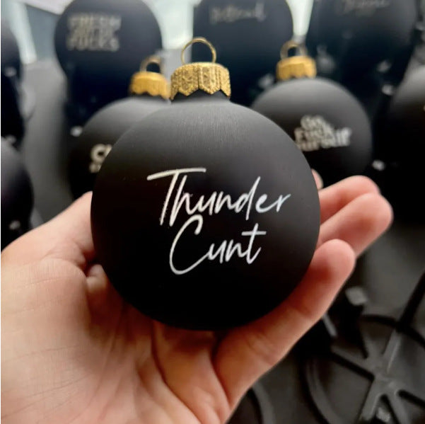 Funny Christmas Ornament – Black Humor Holiday Decoration for Tree & Home Décor